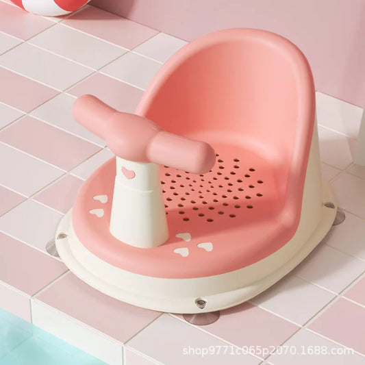 pink Children's Portable Shower Seat